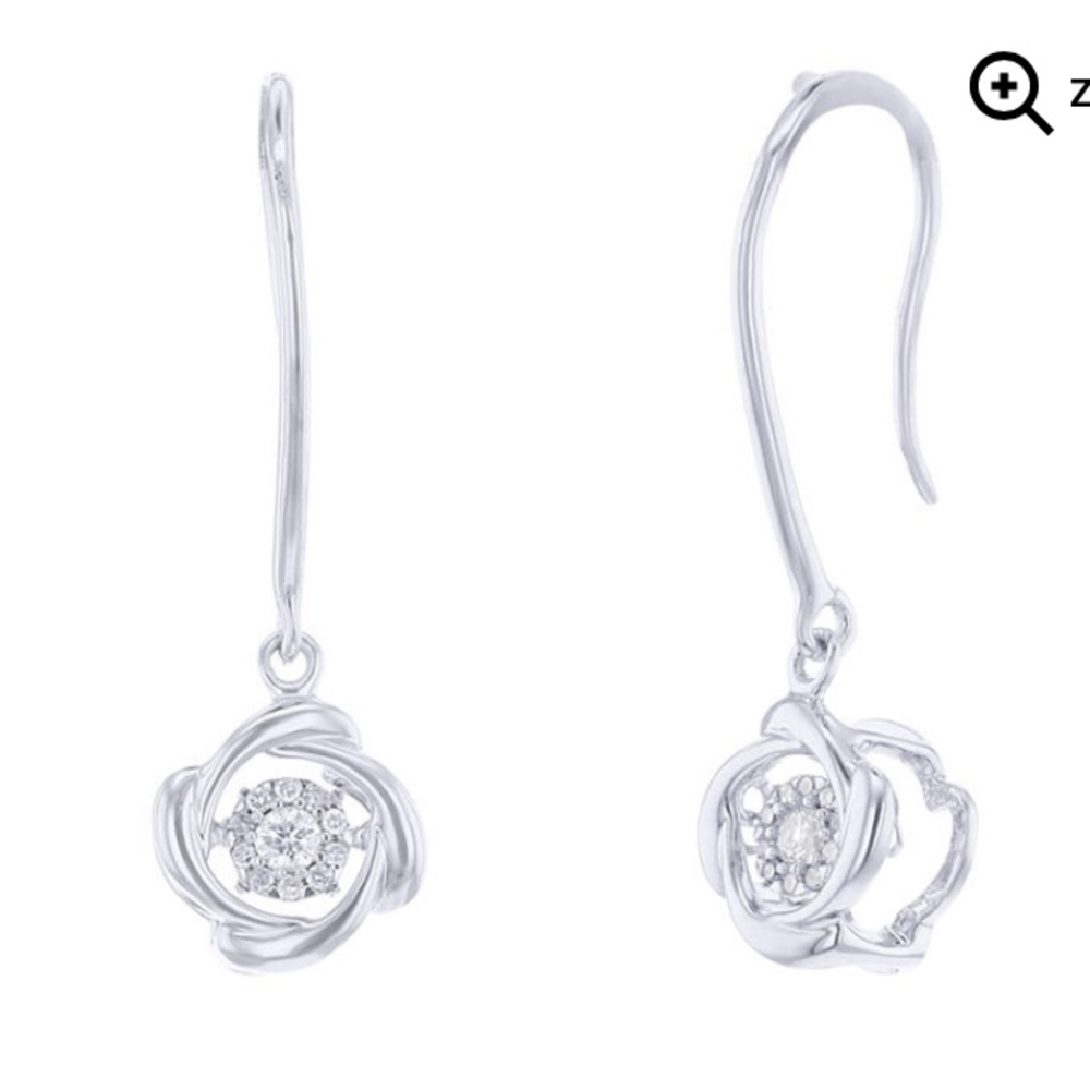 Whimsical Whirl Diamond Earrings